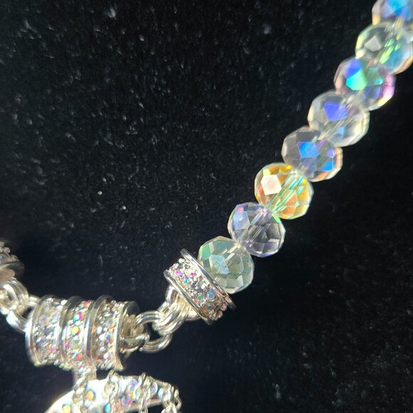 KIRKS FOLLY DANCING IN THE MOONLIGHT MAGNETIC ENHANCER & 10mm AB CRYSTAL NECKLAC - Picture 5 of 14